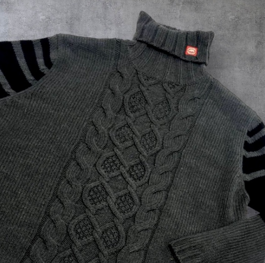 Men's Ecko Charcoal Grey | Black Turtleneck Sweaters NWT