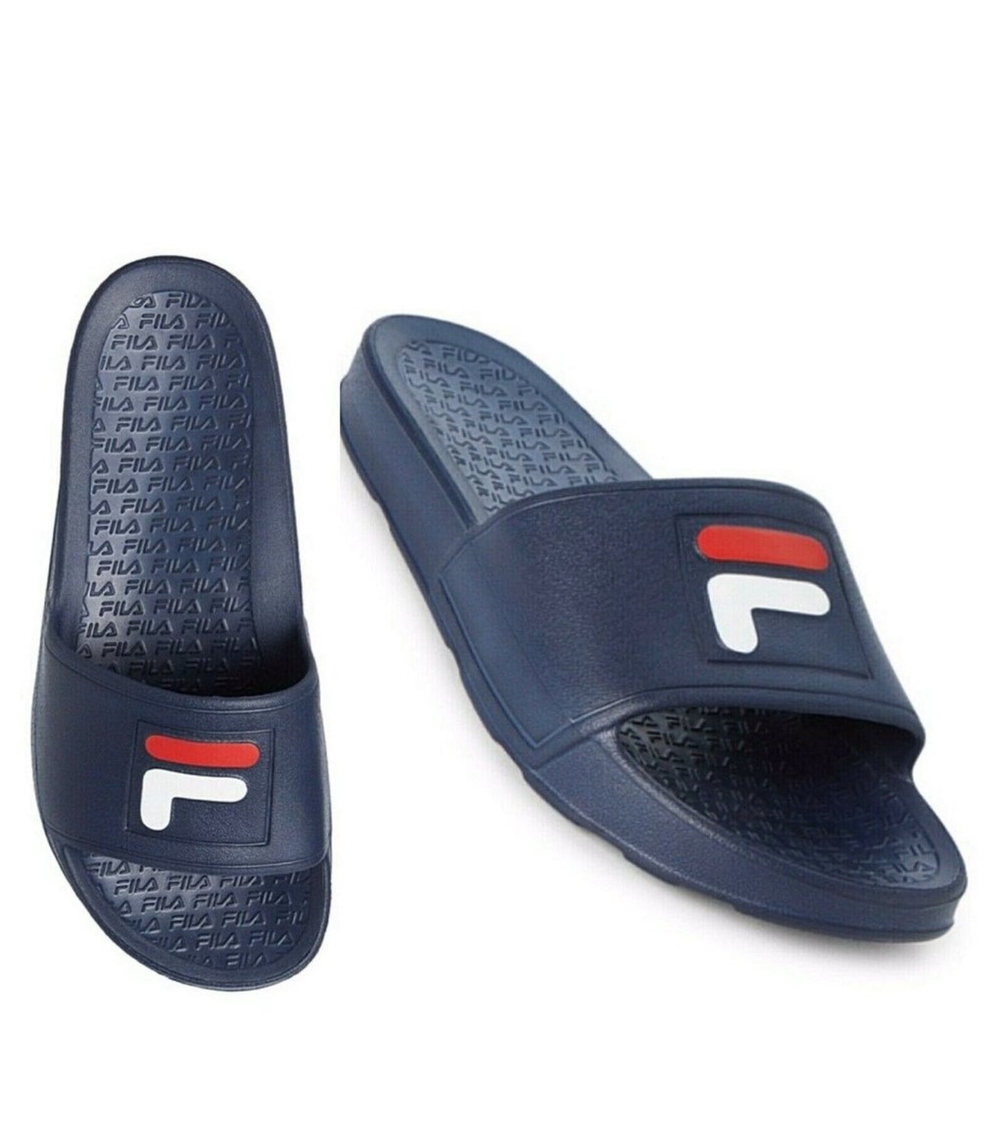 Men’s Fila Sleek Slide Bx Navy Flip Flops NWT