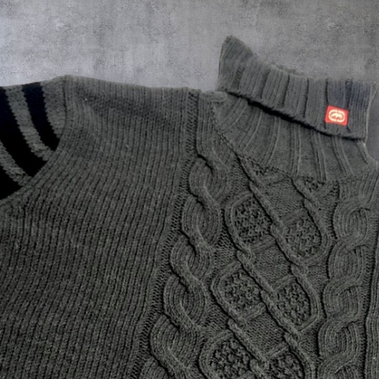 Men's Ecko Charcoal Grey | Black Turtleneck Sweaters NWT