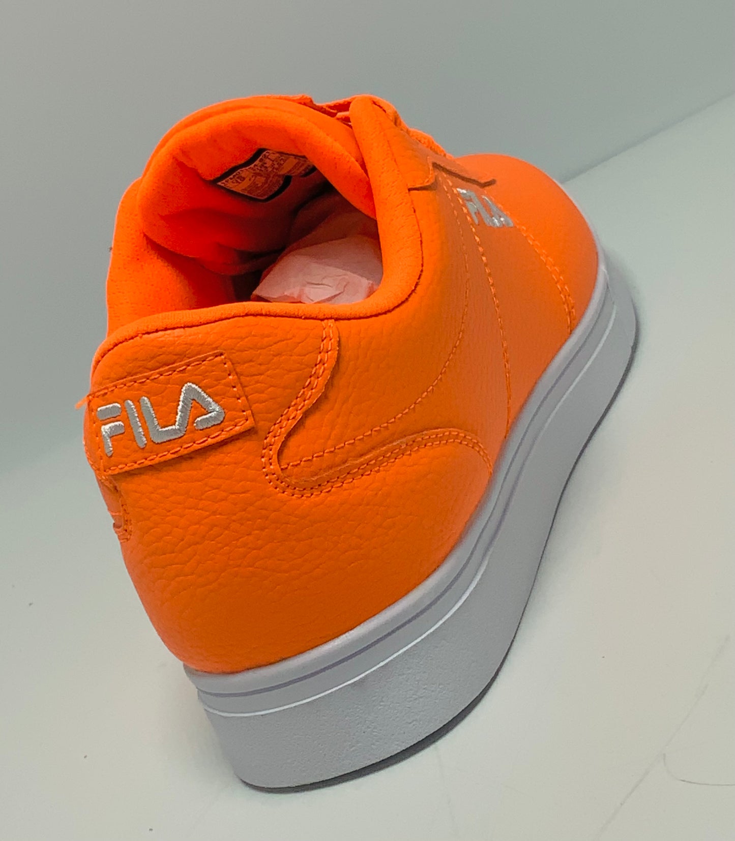 Men’s Fila Neon Impress LL Orange | White Sneakers NWT