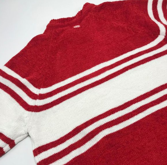 Men's Ecko Red | White Signature V-Neck Sweater NWT