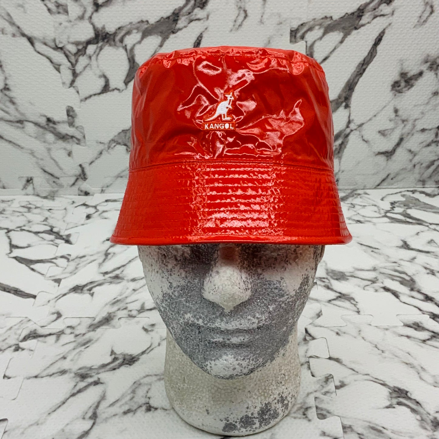 Men's Kangol Rave Sport Reversible Orange | Navy Bucket Hat NWT