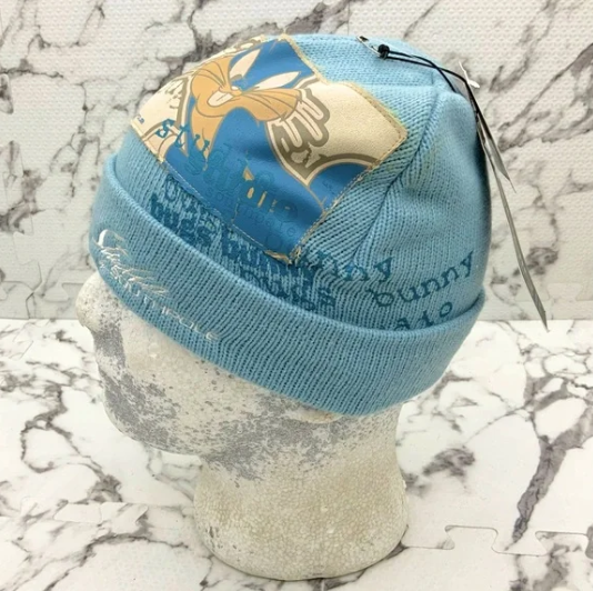 Men's Studio by Southpole Bugs Bunny Sky Blue Casual Beanies NWT