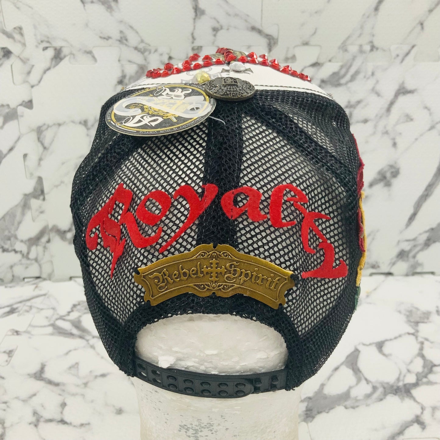 Rebel Spirit Lion King White | Black | Red | Yellow | Rose Gold Rhinestone Trucker Hat NWT