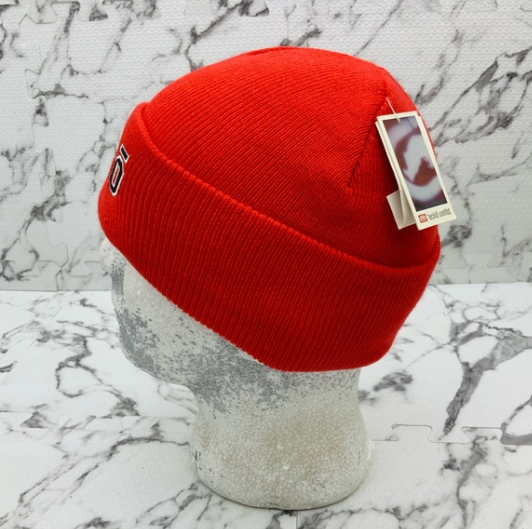 Men's Ecko Unlimited Red | Black | White Designer Cuff Beanie NWT