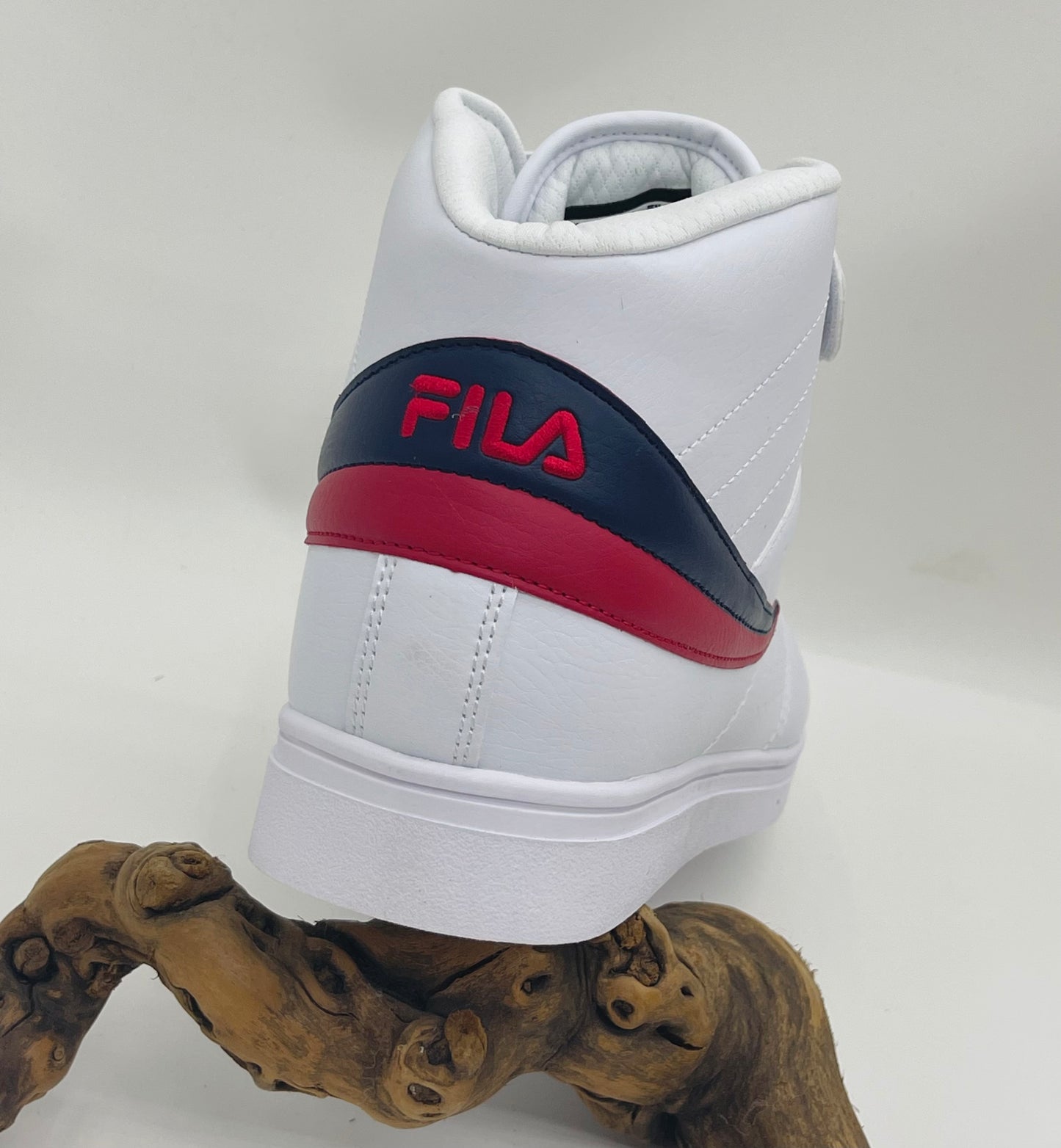 Men’s Fila Vulc 13 White | Navy | Red High Top Sneakers NWT