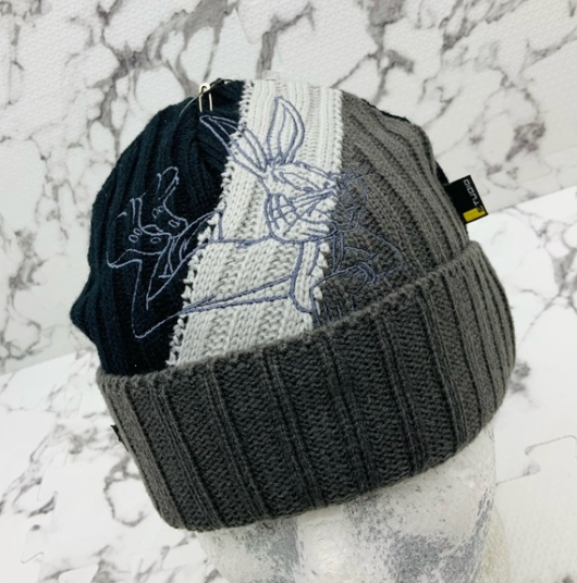 Men's Studio by SouthPole Bugs Bunny Charcoal Grey | Silver | Black Beanies NWT