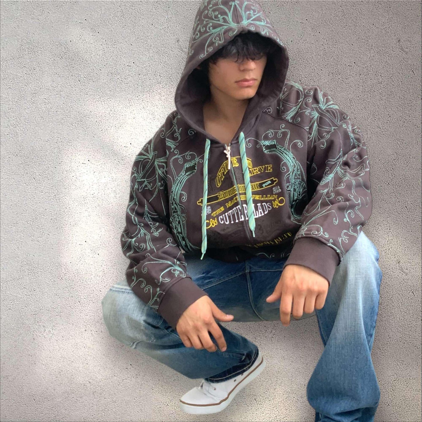 Men's Artful Dodger Brown | Mint | Yellow Hoodie NWT