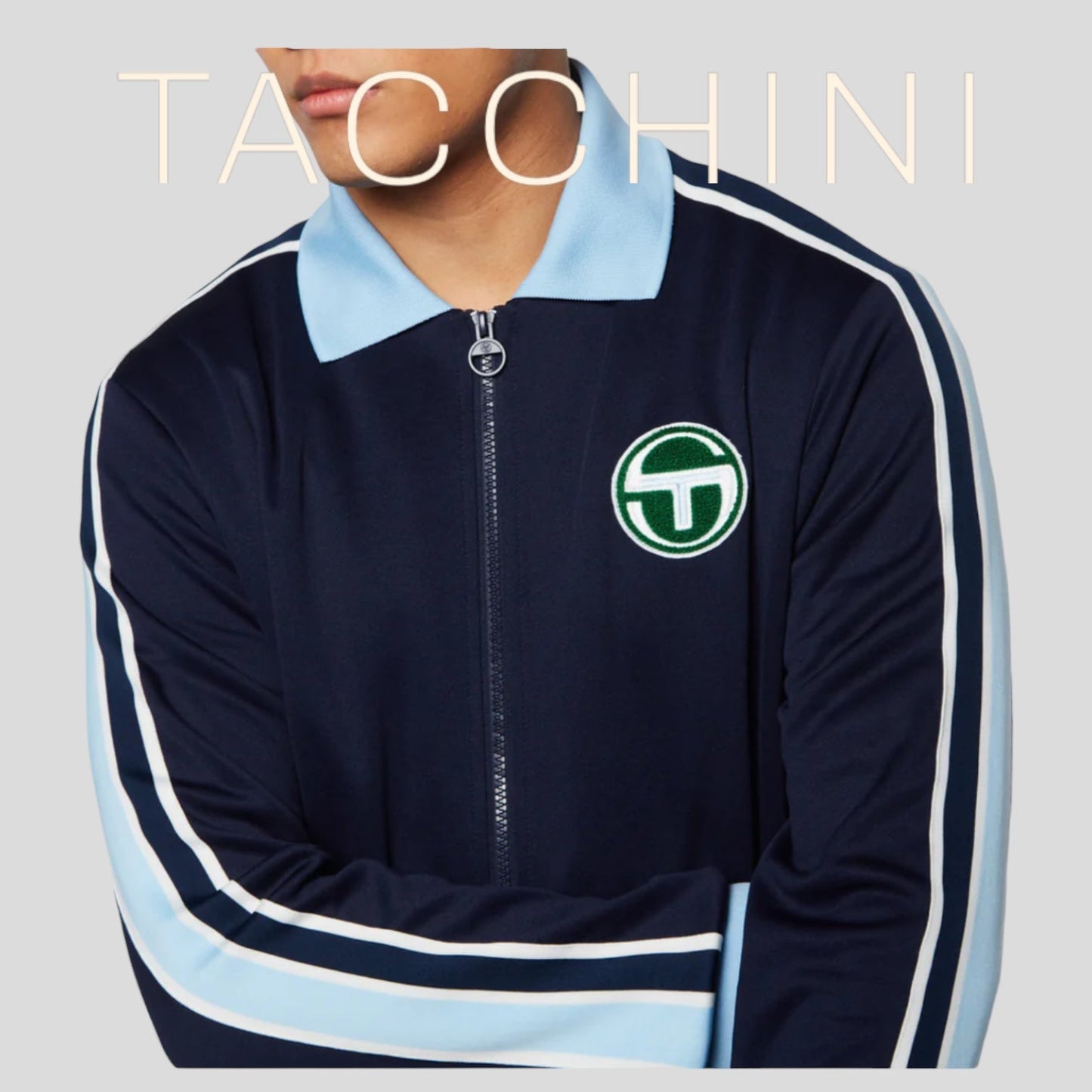 SOLD OUT | Men’s Sergio Tacchini Navy | Sky Blue | Green Tracksuit NWT