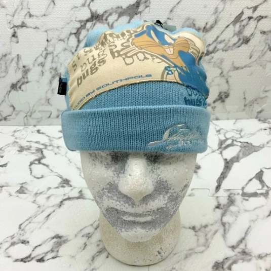 Men's Studio by Southpole Bugs Bunny Sky Blue Casual Beanies NWT