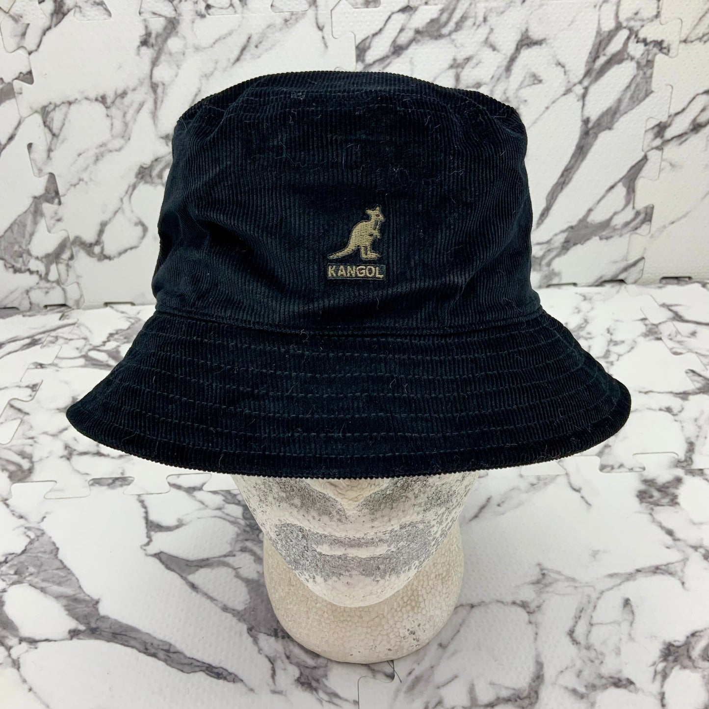 Men's Kangol Black Corduroy Lahinch Casual Bucket Hats NWT