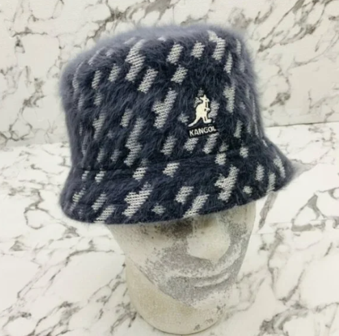 Men's Kangol Charcoal Grey | Black Matrix Bin Bucket Hat NWT