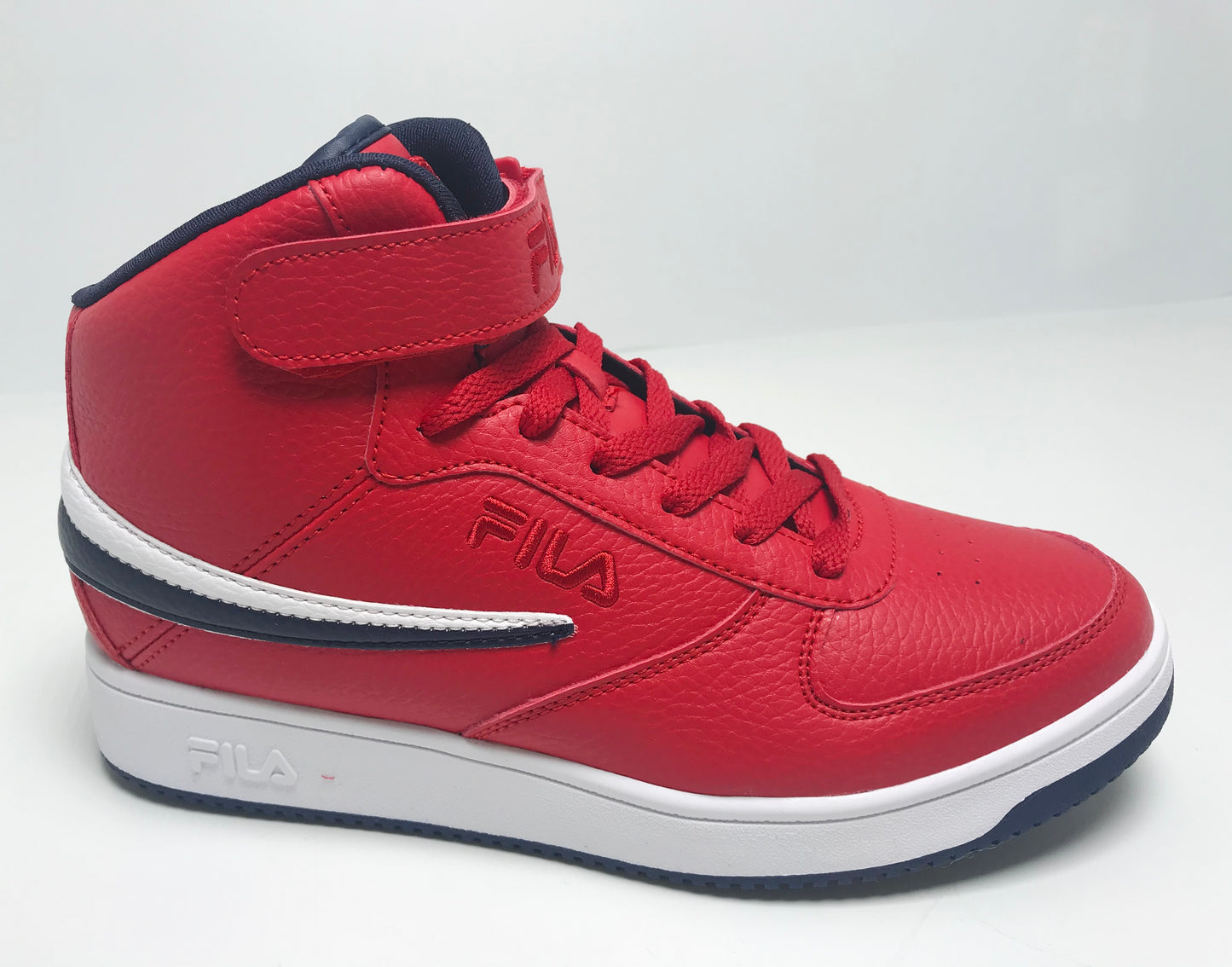 Fila A High Red | Navy | White Casual Sneakers | Men's Shoes  NWT