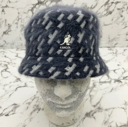 Men's Kangol Charcoal Grey | Black Matrix Bin Bucket Hat NWT