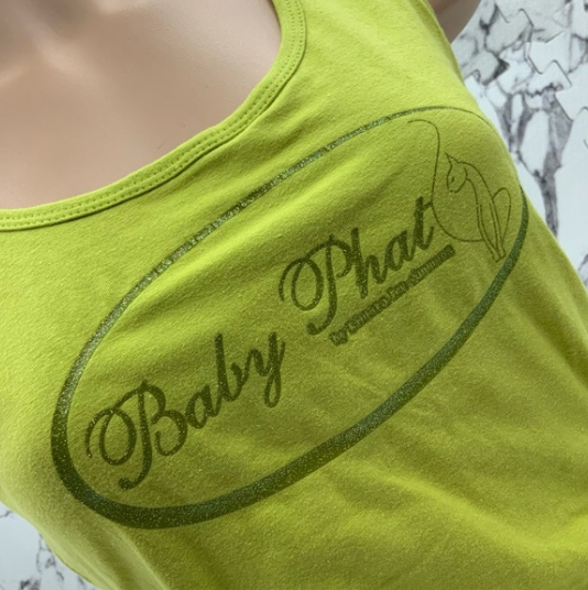 Women's Baby Phat Lime Green Tank Top NWT