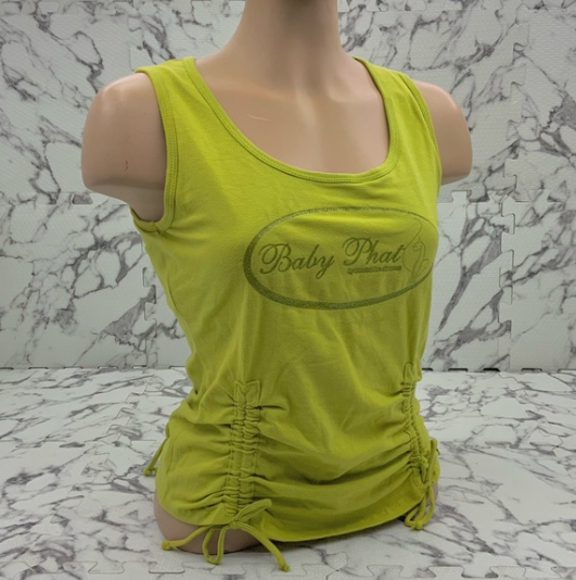 Women's Baby Phat Lime Green Tank Top NWT