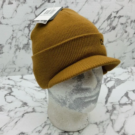 Men’s Carhartt Wheat | Black Brim Casual Beanies NWT