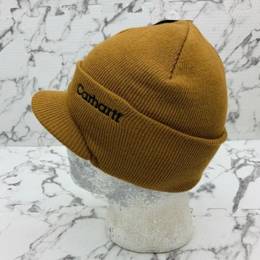 Men’s Carhartt Wheat | Black Brim Casual Beanies NWT