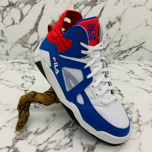 Men's Fila Cage Mid White | Blue | Red Sneakers NWT