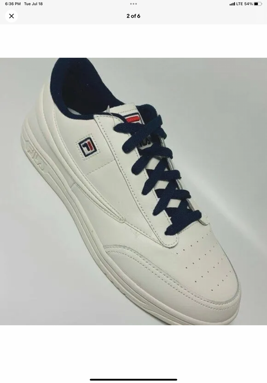 Men’s Fila Tennis 88 Gardenia | Navy | Red Sneakers NWT