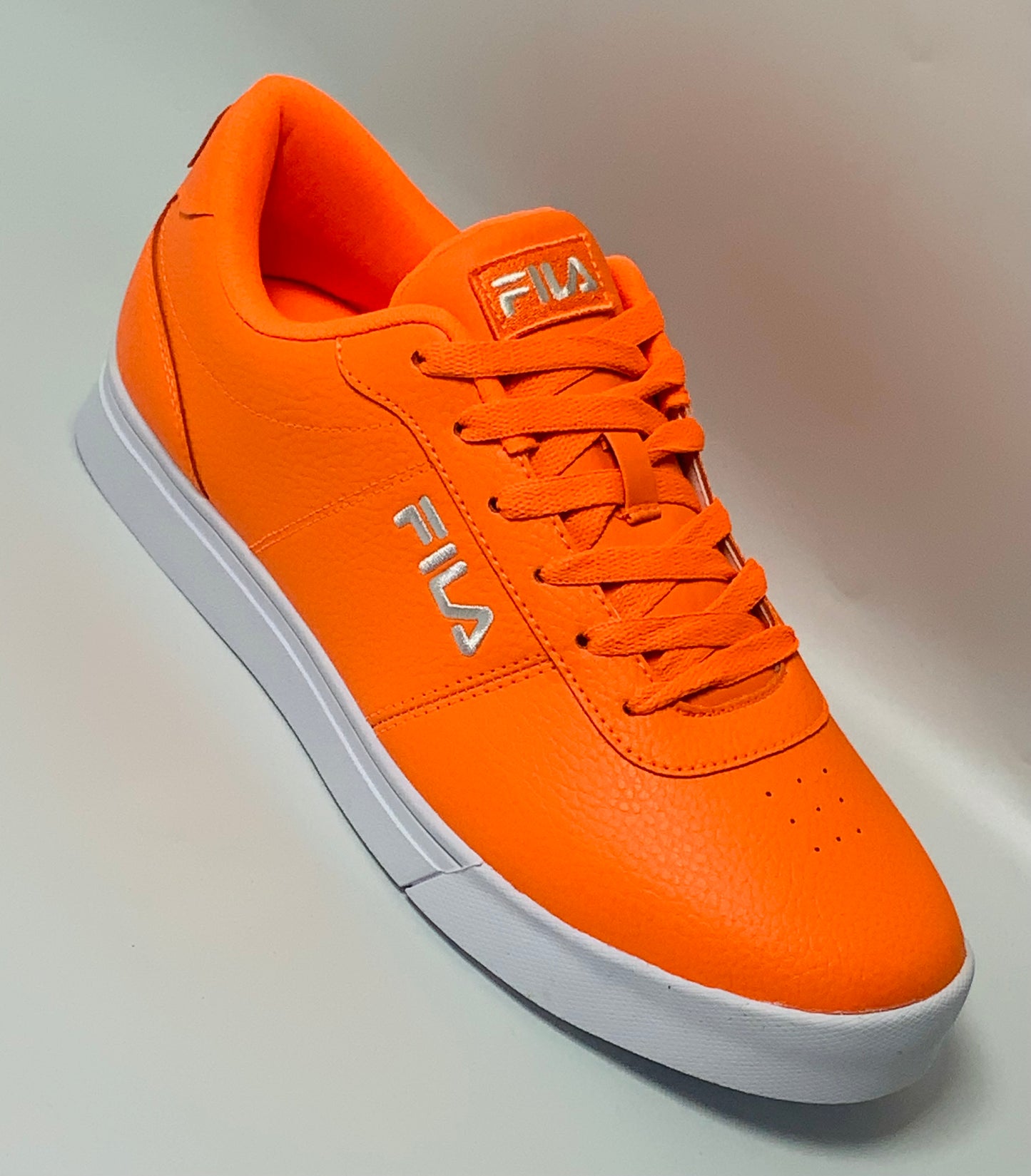 Men’s Fila Neon Impress LL Orange | White Sneakers NWT