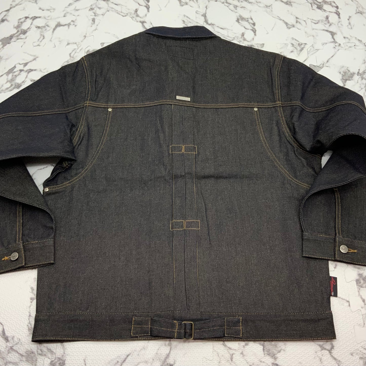 Men's Davoucci Black | Wheat Casual Denim Jacket NWT