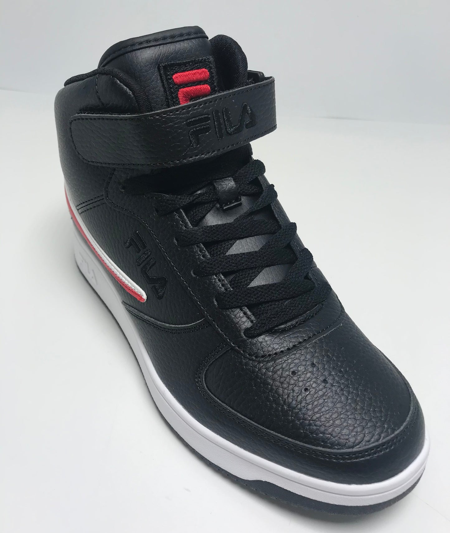 Fila A High Black | Red | White Casual Sneakers | Men's Shoes NWT