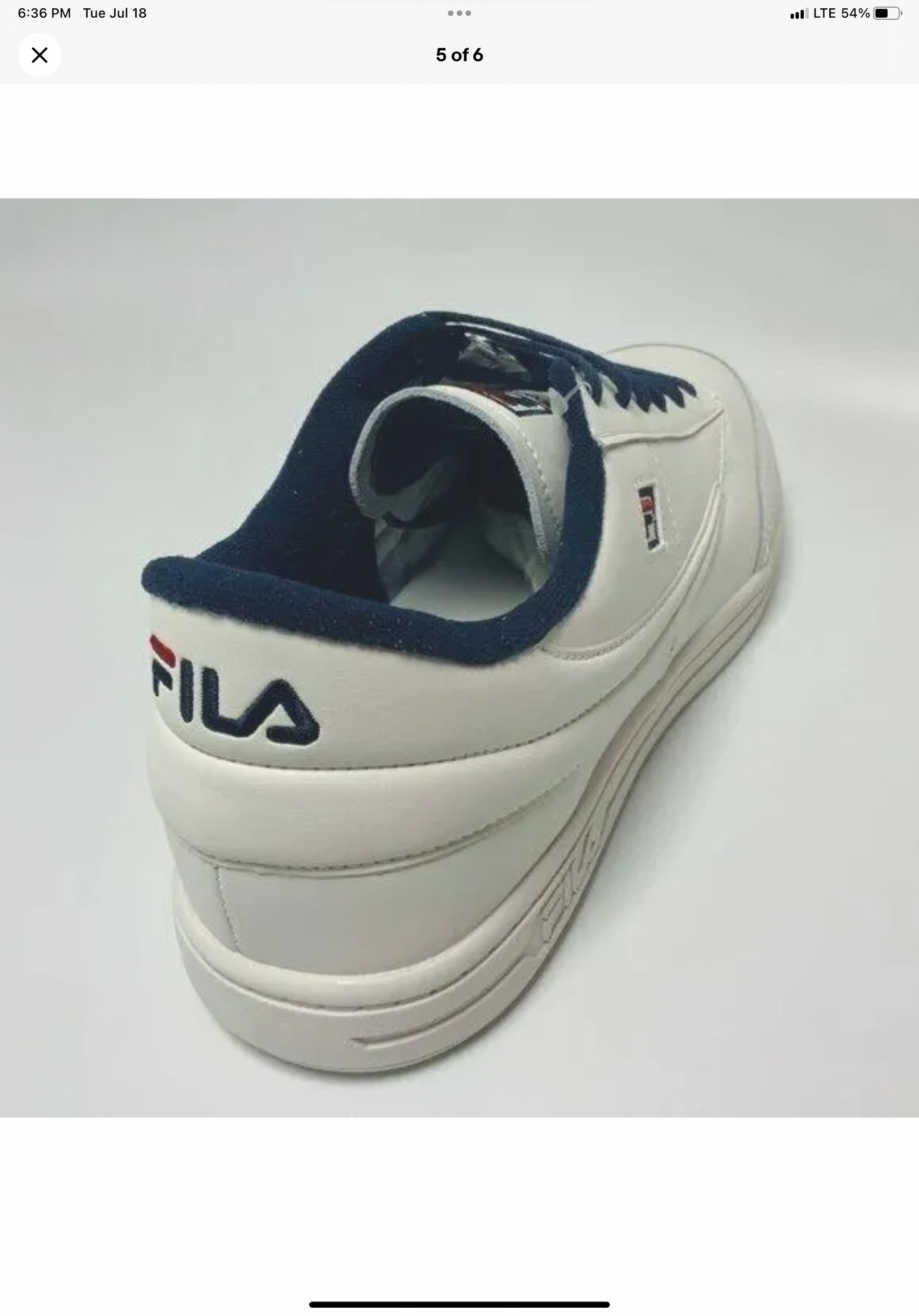 Men’s Fila Tennis 88 Gardenia | Navy | Red Sneakers NWT