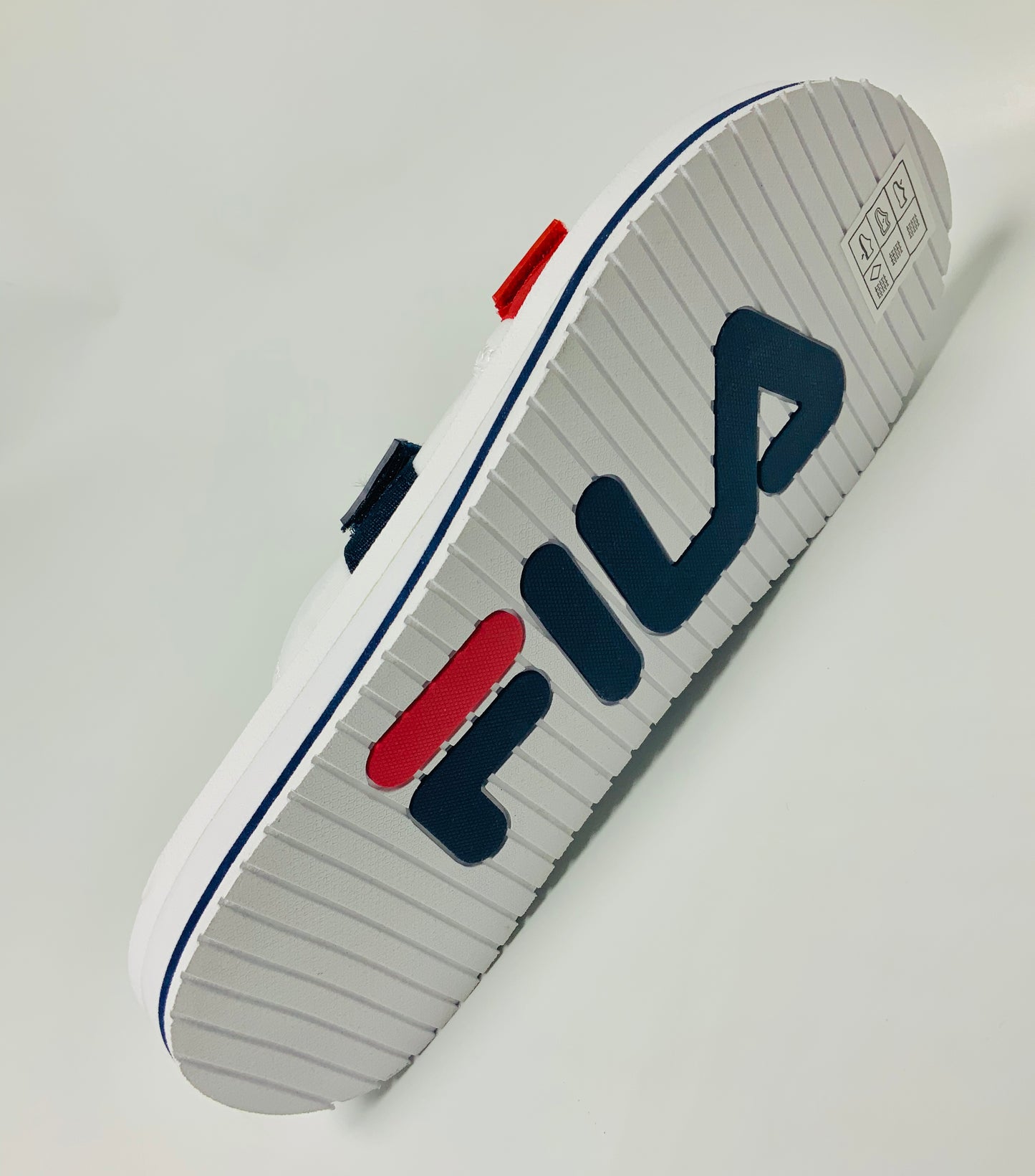 Men's Fila Utility Slide White | Navy | Red Sandals NWT