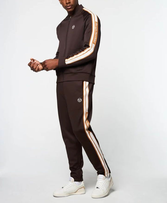 Men’s Sergio Tacchini Brown | Gardenia | Caramel Casual Tracksuit NWT