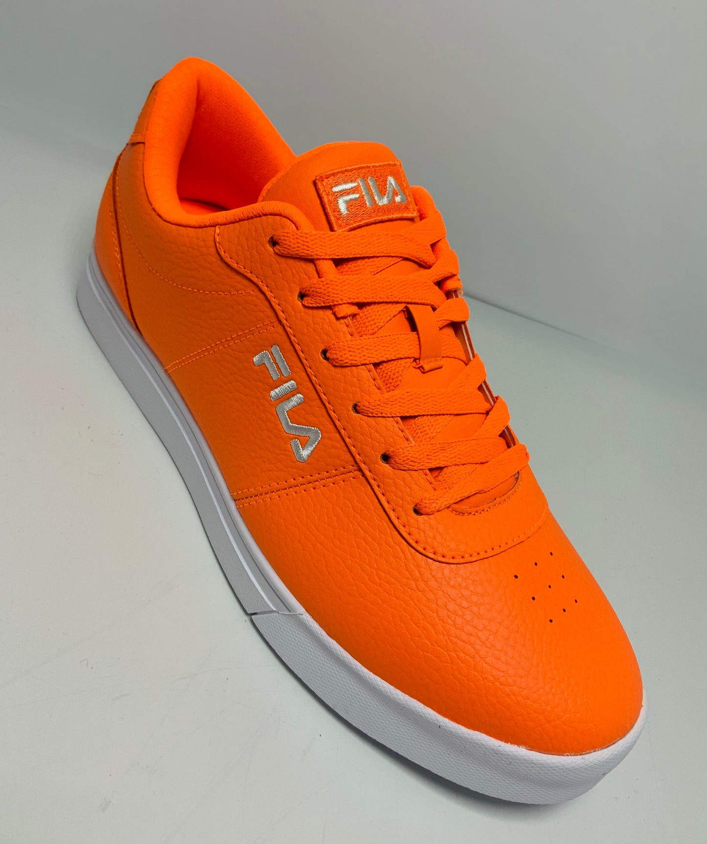 Men’s Fila Neon Impress LL Orange | White Sneakers NWT