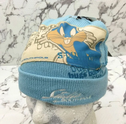 Men's Studio by Southpole Bugs Bunny Sky Blue Casual Beanies NWT