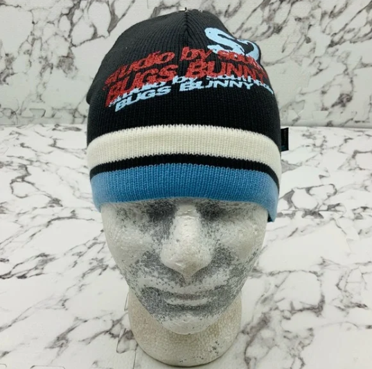 Men's Studio by Southpole Bugs Bunny Black | White | Sky Casual Beanies NWT