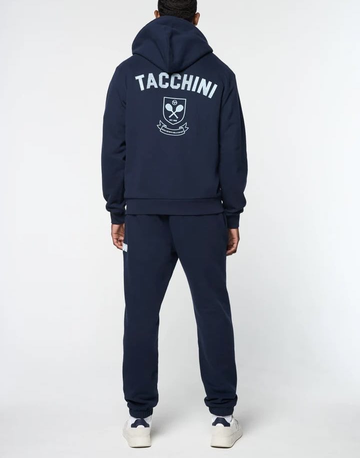 Men’s Sergio Tacchini Navy | Sky Varsity Hooded Fleece Tracksuit NWT