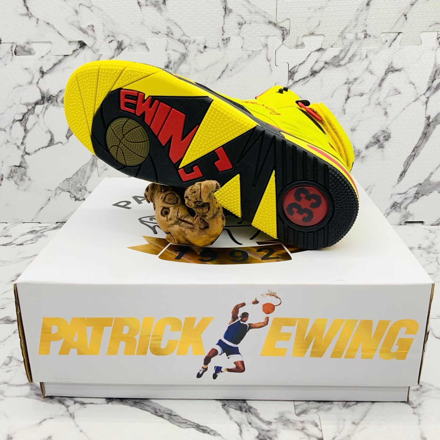 Men’s PATRICK EWING ECLIPSE Blazing Yellow |  Black | Red Bestseller Sneakers NWT