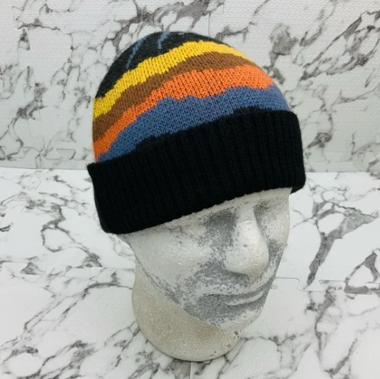 Men's GSL Black | Multi Casual Cuff Pull On Beanies