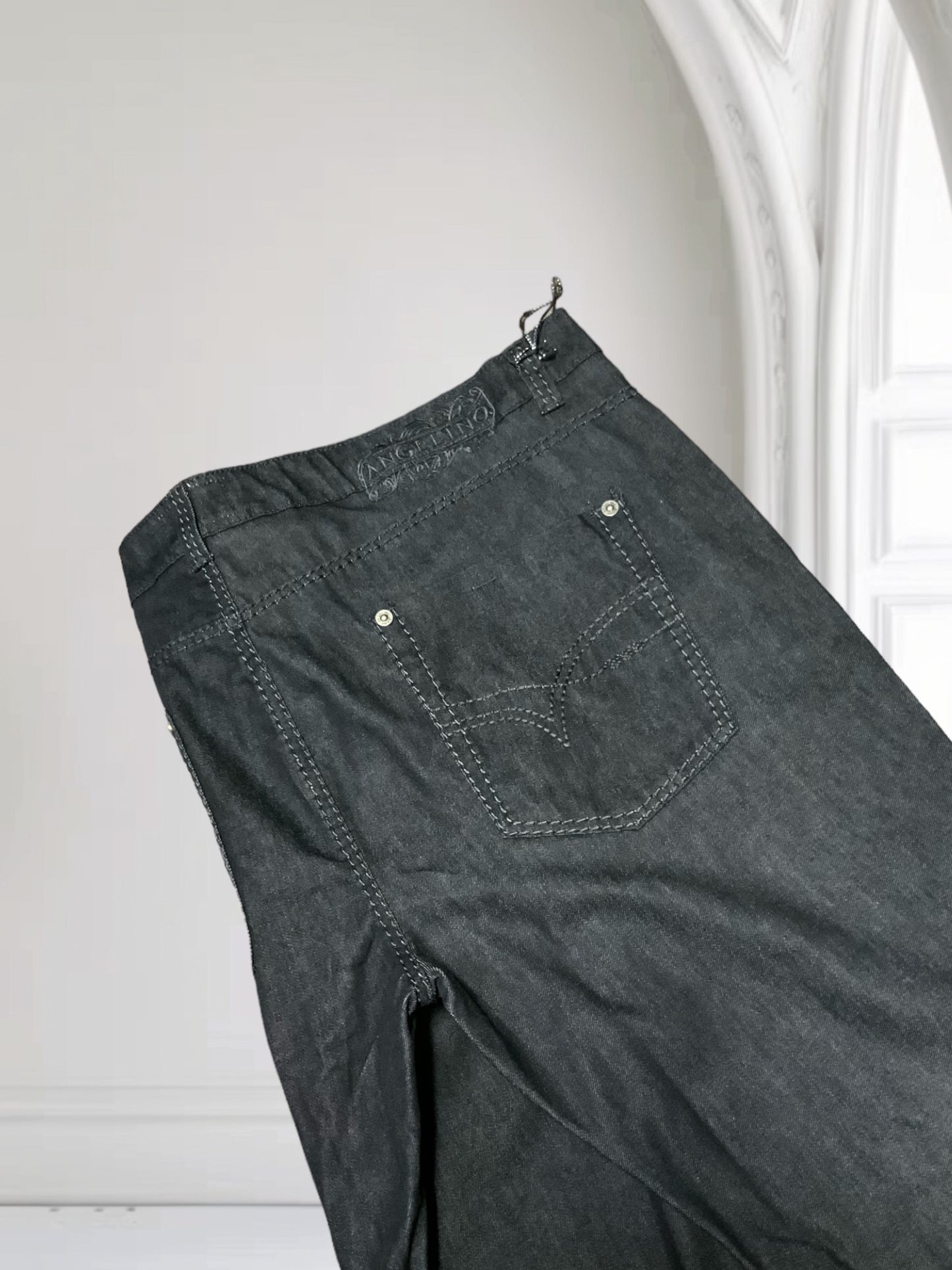 Men's Angelino Big & Tall Black Denim Pants NWT