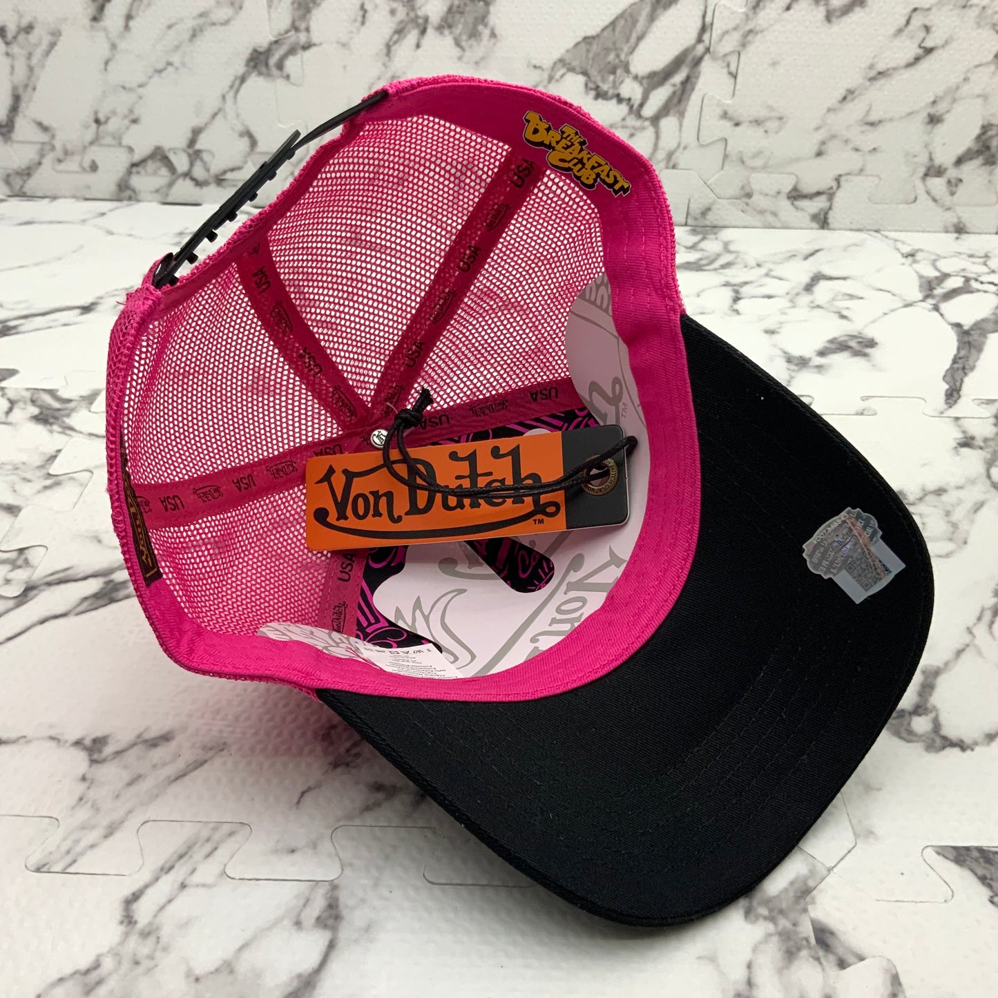 VonDutch Hot Pink | Black Fashion Trucker Hat NWT