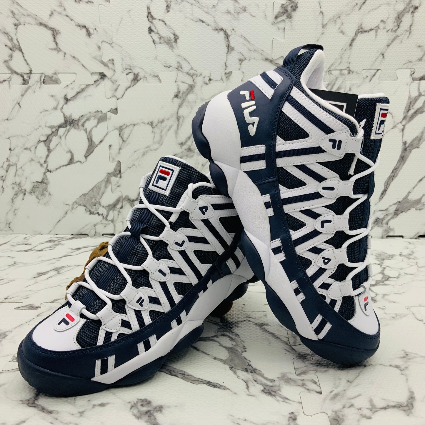 Men’s Fila StackHouse Spaghetti Navy | White Sneakers NWT