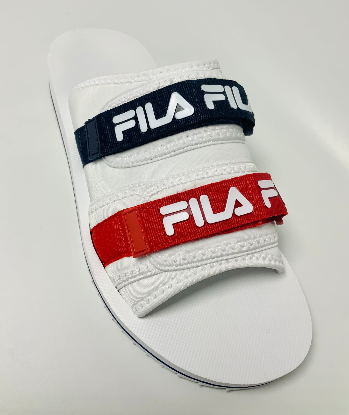 Men's Fila Utility Slide White | Navy | Red Sandals NWT