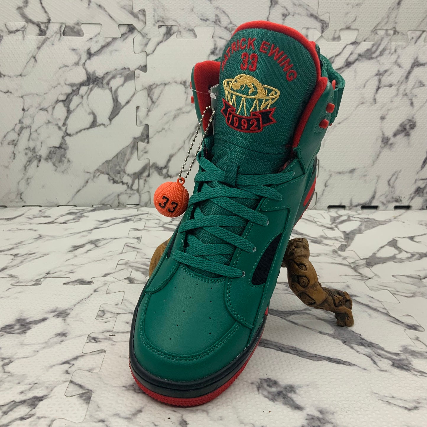 Men’s Patrick Ewing Eclipse Green | Red Sneakers NWT