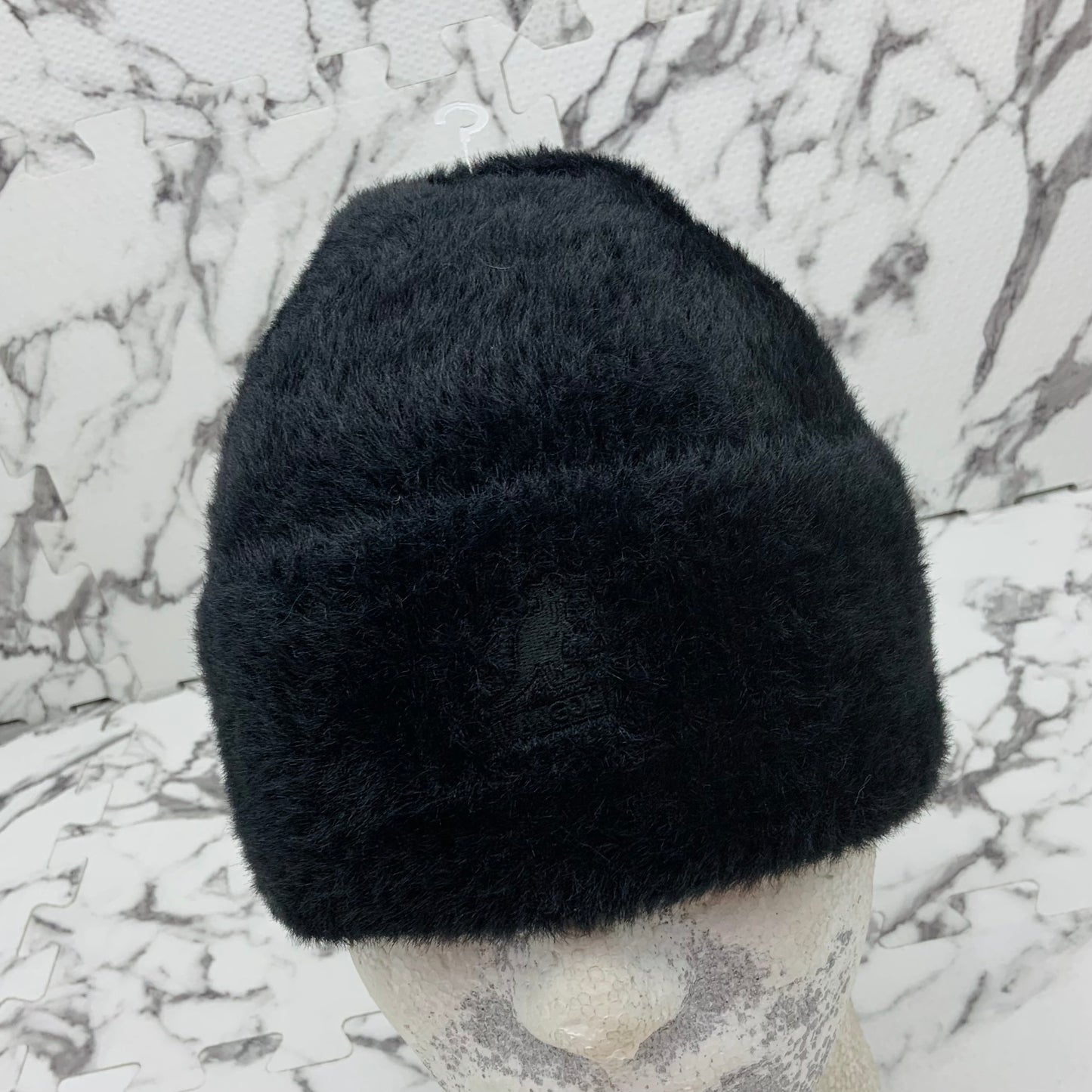 Men's Kangol Black Faux Fur Beanie NWT