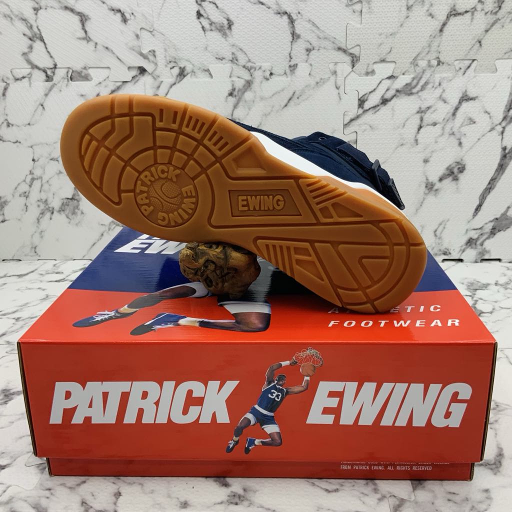 Men’s PATRICK EWING 33 HI Navy | White | Gum Sneakers NWT