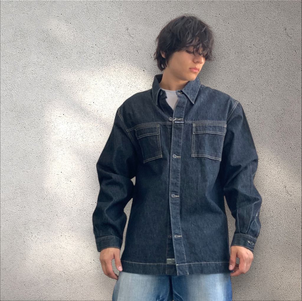 Men's RP55 Raw Blue Casual Denim Jacket NWT