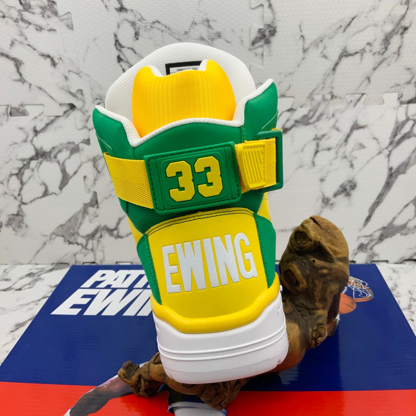 Men’s PATRICK EWING 33 HI Green | White | Lemon Sneakers NWT