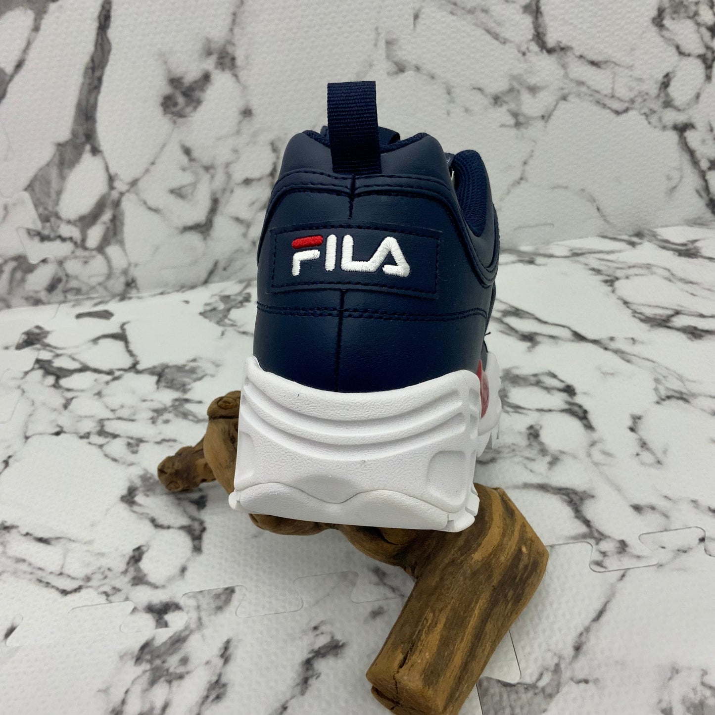 Men's Fila Disruptor II Lab Navy | Red | White Sneakers NWT