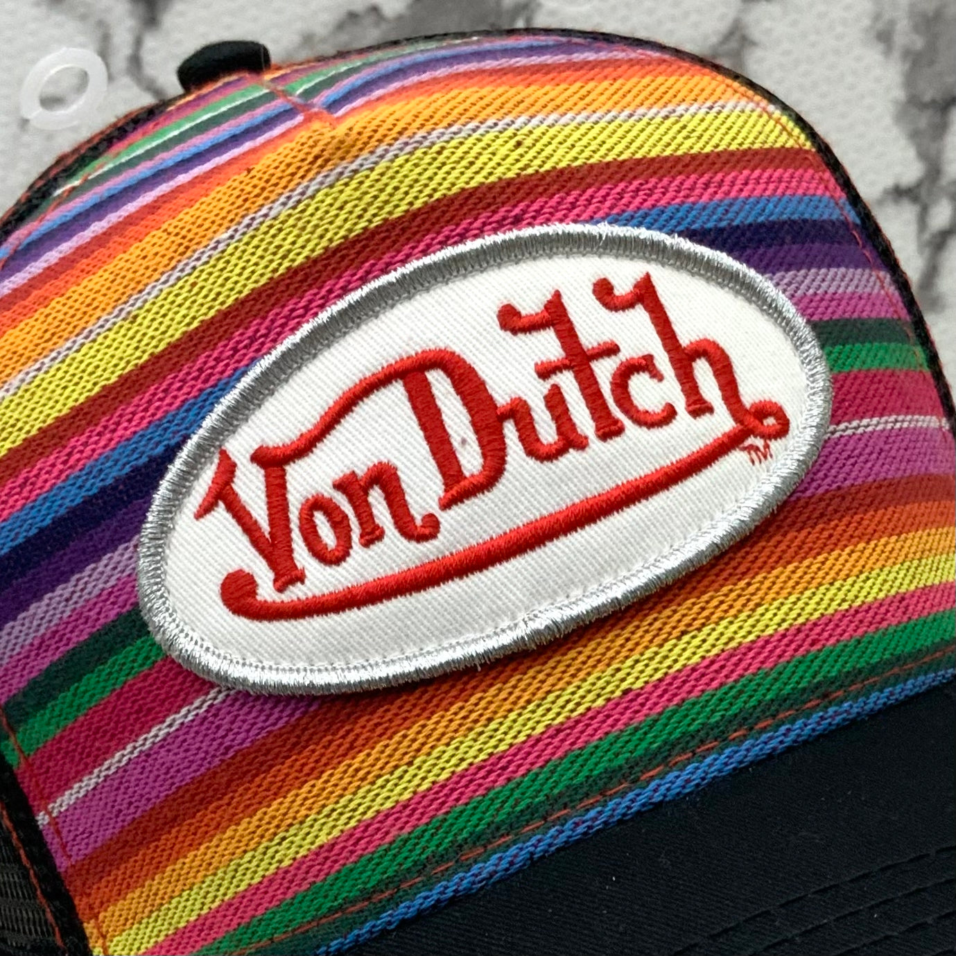 VonDutch Multicolor | Black Fashion Trucker Hat NWT