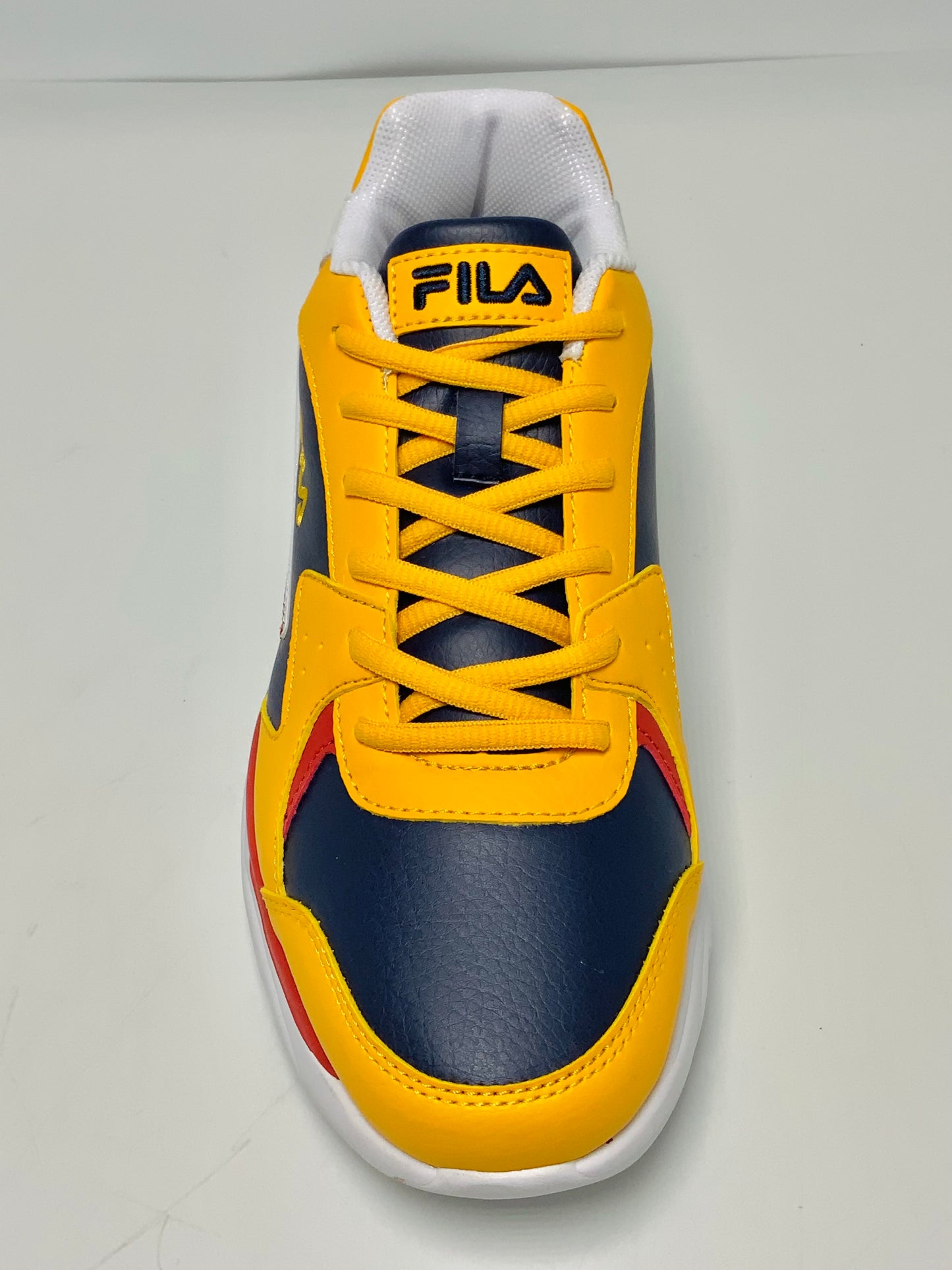 Men’s Fila Stirr Yellow Mustard | Navy | Red Sneakers NWT