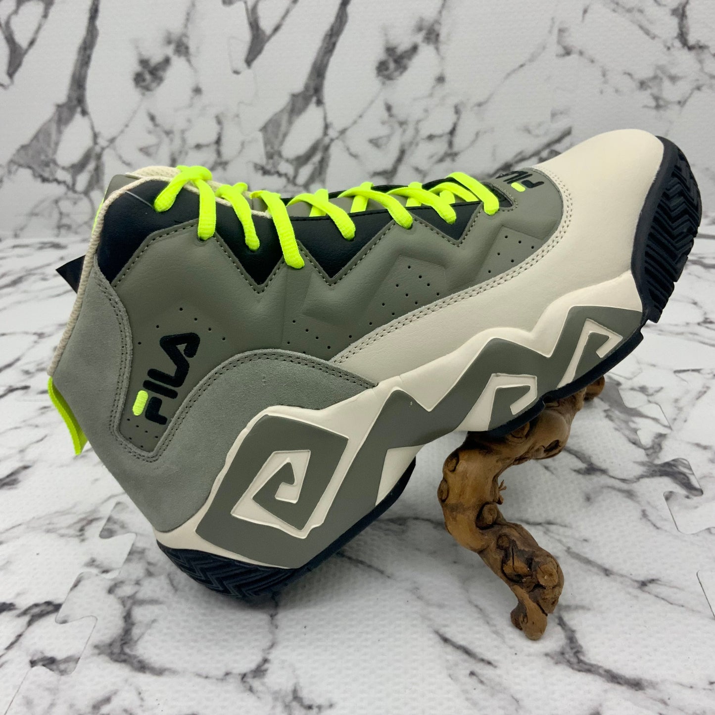 Men's Fila MB Olive Green | Cream | Black Sneakers NWT