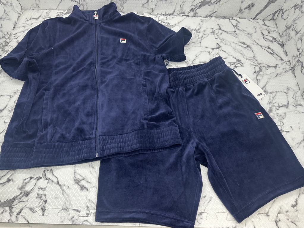 Men's Fila Navy Velour Shot Set Size LARGE